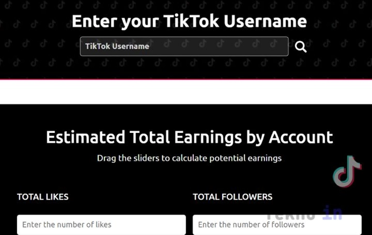 Cara Cek Penghasilan TikTok di Exolyt.com Money Calculator TikTok Followers